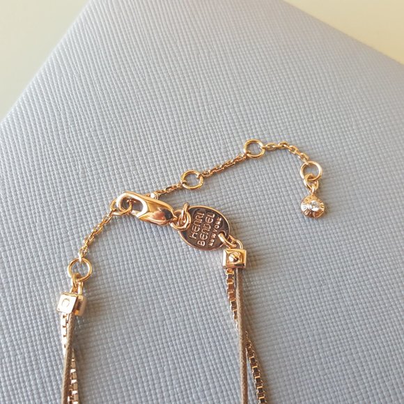 Brand New RARE Henri Bendel Rose Gold Necklace with Charms Pendants - Picture 9 of 11